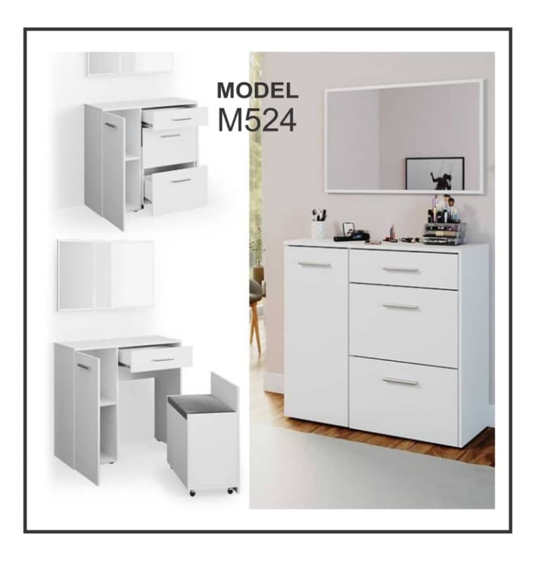 کنسول میز آرایش به همراه آینه مدل M524