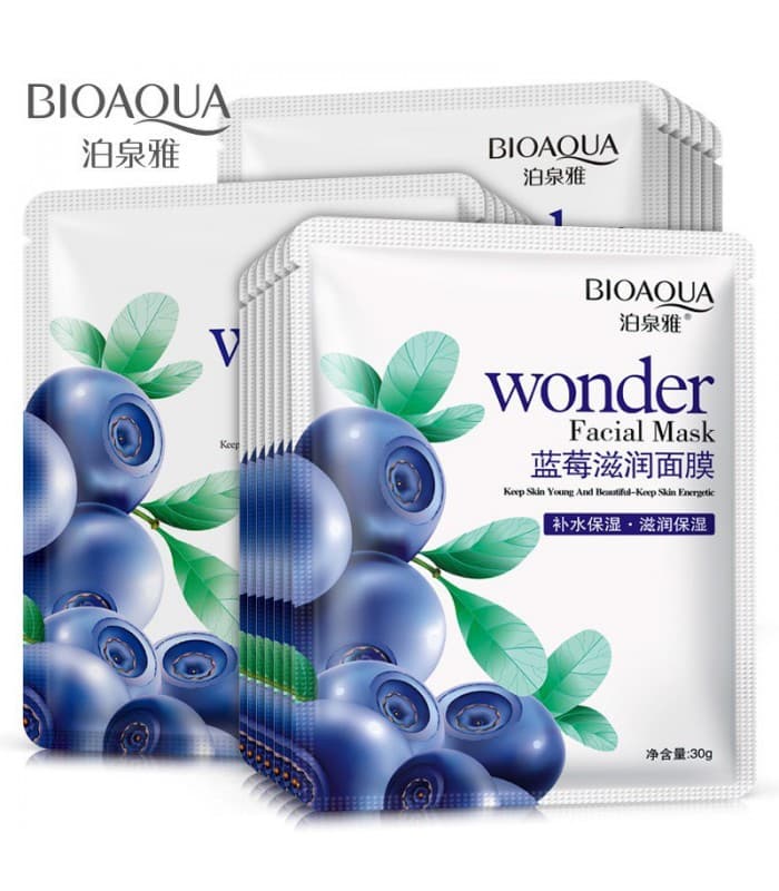 ماسک ورقه ای بلوبری بیوآکوا BIOAQUA