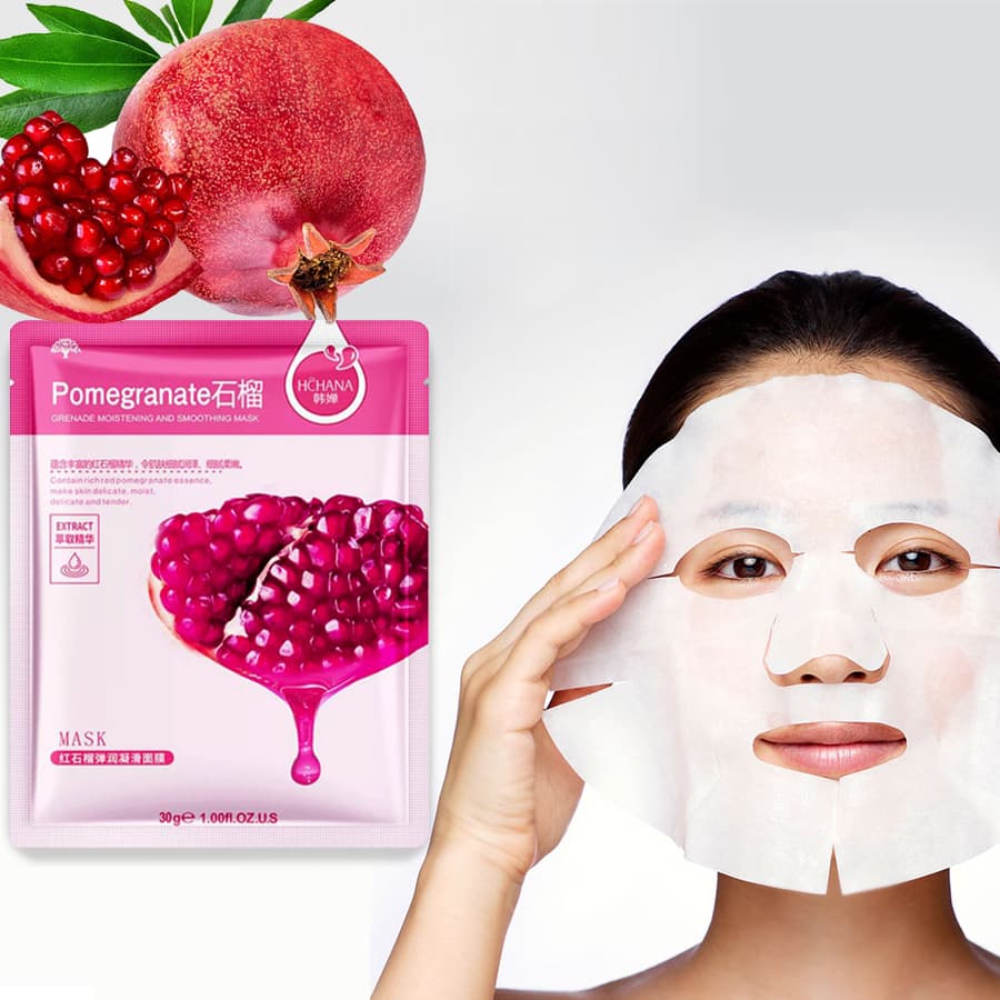 ماسک ورقه ای عصاره انار HCHANA