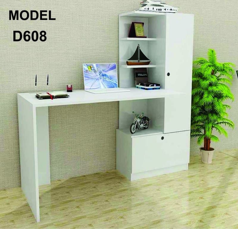 میز تحریر به همراه کتابخانه و کمد مدل D608