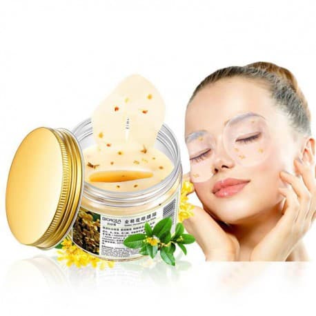 ماسک کلاژن دور چشم اسمانتوس ۸۰ عددی بیوآکوا BIOAQUA