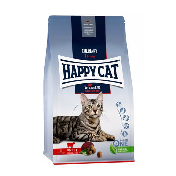غذای گربه بالغ کالینری با گوشت گاو هپی کت – Happy Cat Culinary Beef