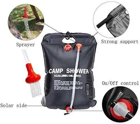 دوش سفری مدل camp shower حجم 20 لیتری — تصویر ۵