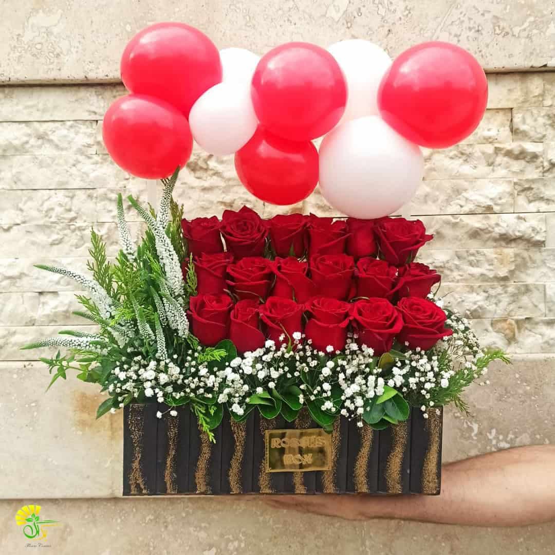 باکس گل و بادکنک کد 3