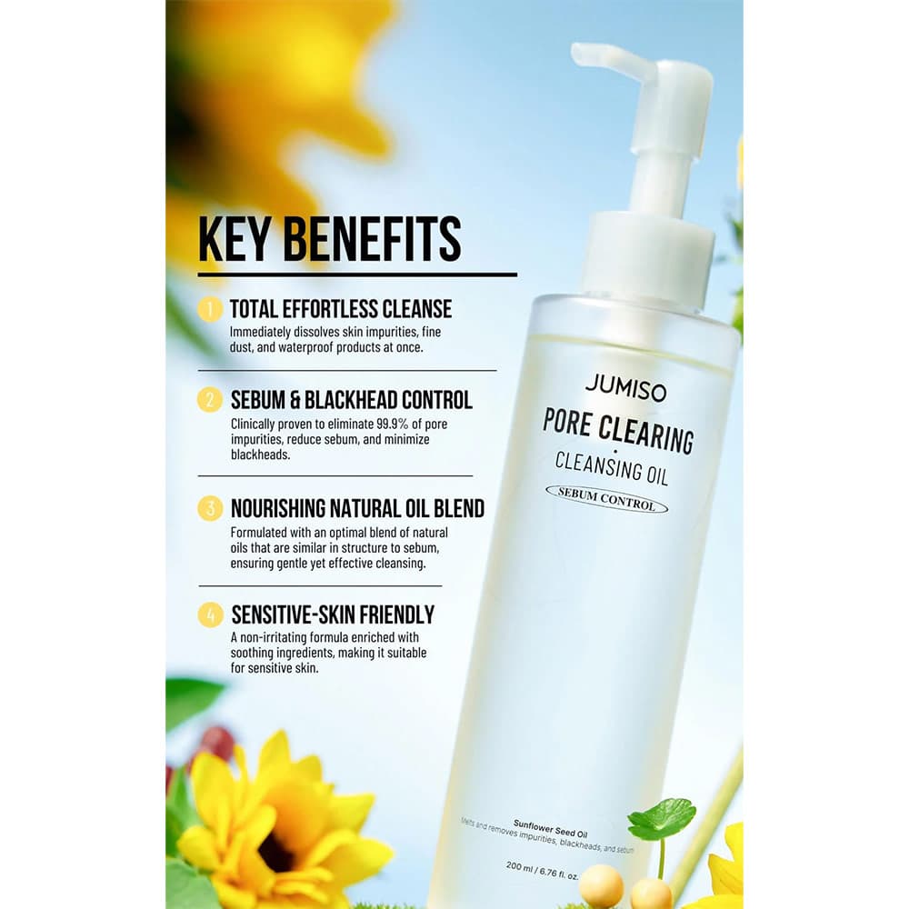 شوینده روغنی کنترل منافذ جومیسو Jumiso Pore Clearing Cleansing Oil — تصویر ۸
