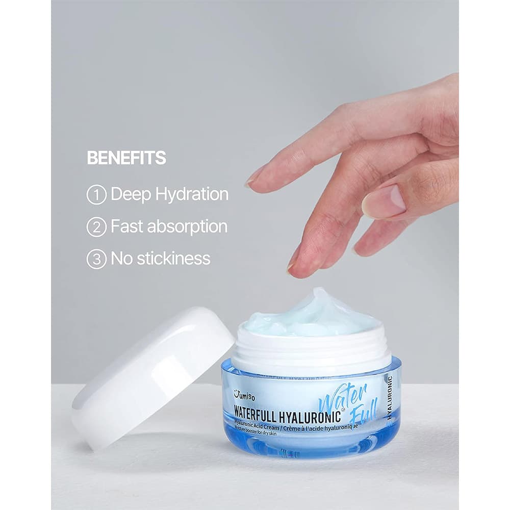 کرم مرطوب کننده هیالورونیک اسید واتر فول جومیسو Jumiso Waterfull Hyaluronic Cream — تصویر ۶
