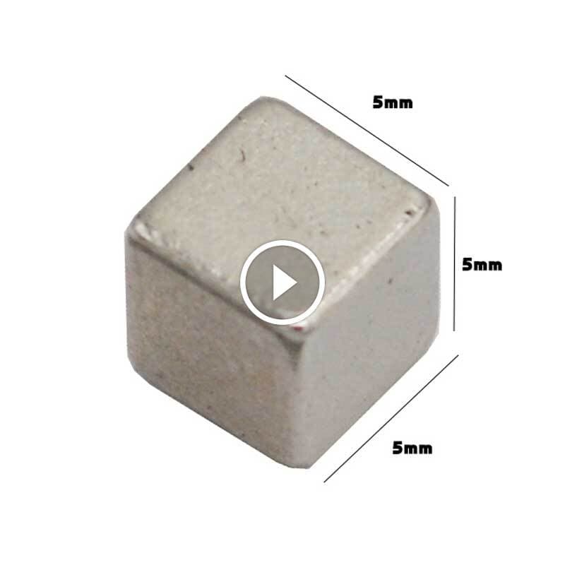 آهنربا بلوک نئودیمیوم 5 × 5 × 5 میلی‌متر — تصویر ۴