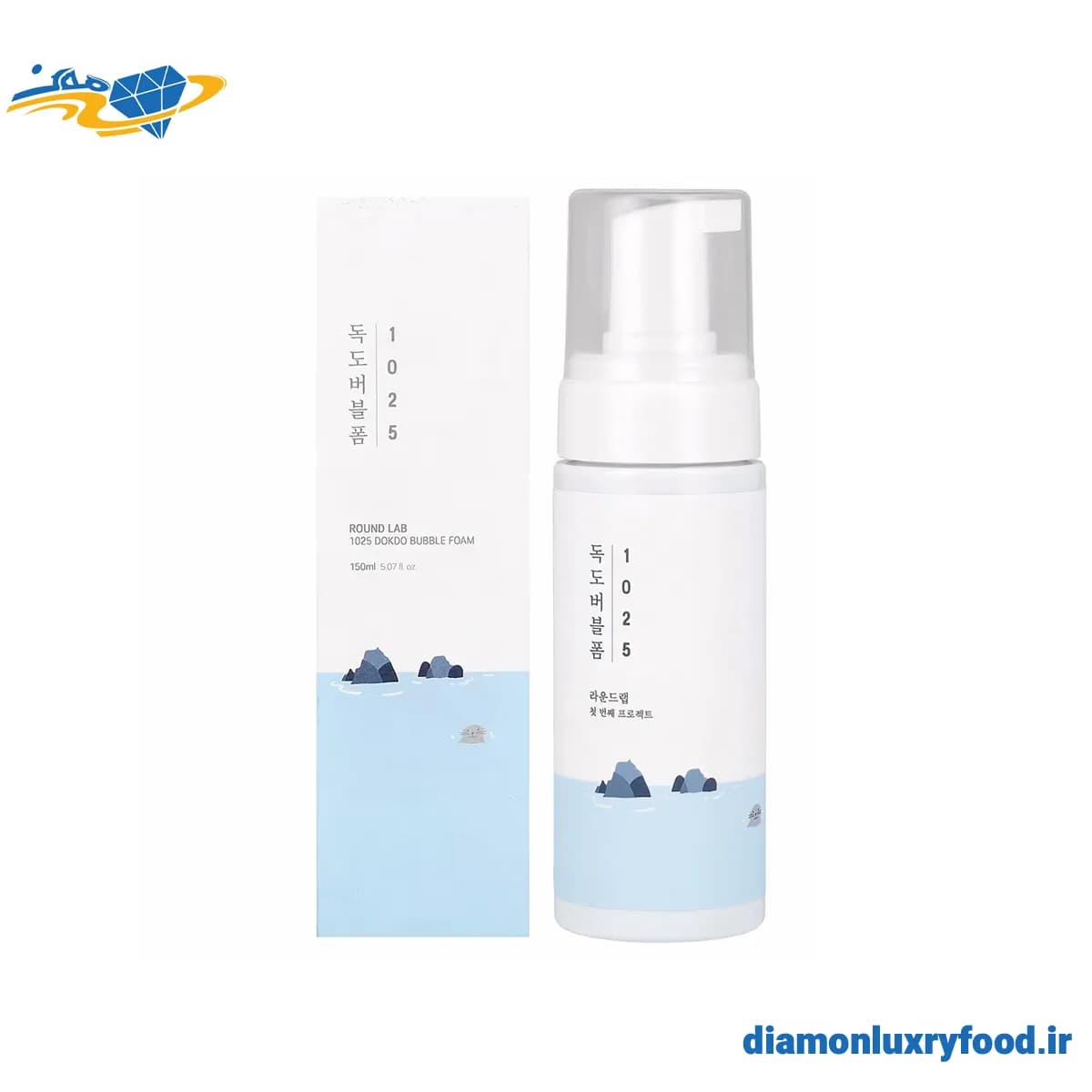 فوم شستشوی عمیق حبابدار دوکدو راندلب Round Lab 1025 Dokdo Bubble Foam — تصویر ۵