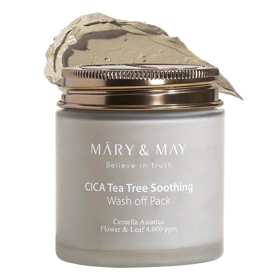 ماسک شستشوی تسکین دهنده و پاک کننده سیکا و تی تری مری اند می Mary & May Vegan CICA Tea Tree Soothing Wash off Pack — تصویر ۱۰