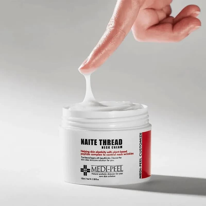 کرم لیفتینگ و ضد چروک گردن مدی پیل Medi-Peel premium collagen naite thread neck cream 2.0 — تصویر ۱۱