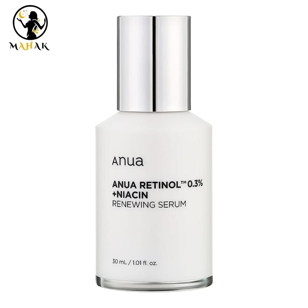 سرم ضد چروک و روشن کننده نانو رتینول 0.3 درصد و نیاسین آنوا Anua Nano Retinol 0.3 % + Niacin Renewing Serum — تصویر ۱۰
