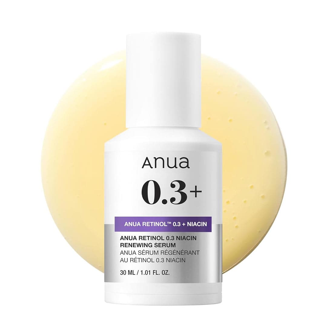 سرم ضد چروک و روشن کننده نانو رتینول 0.3 درصد و نیاسین آنوا Anua Nano Retinol 0.3 % + Niacin Renewing Serum
