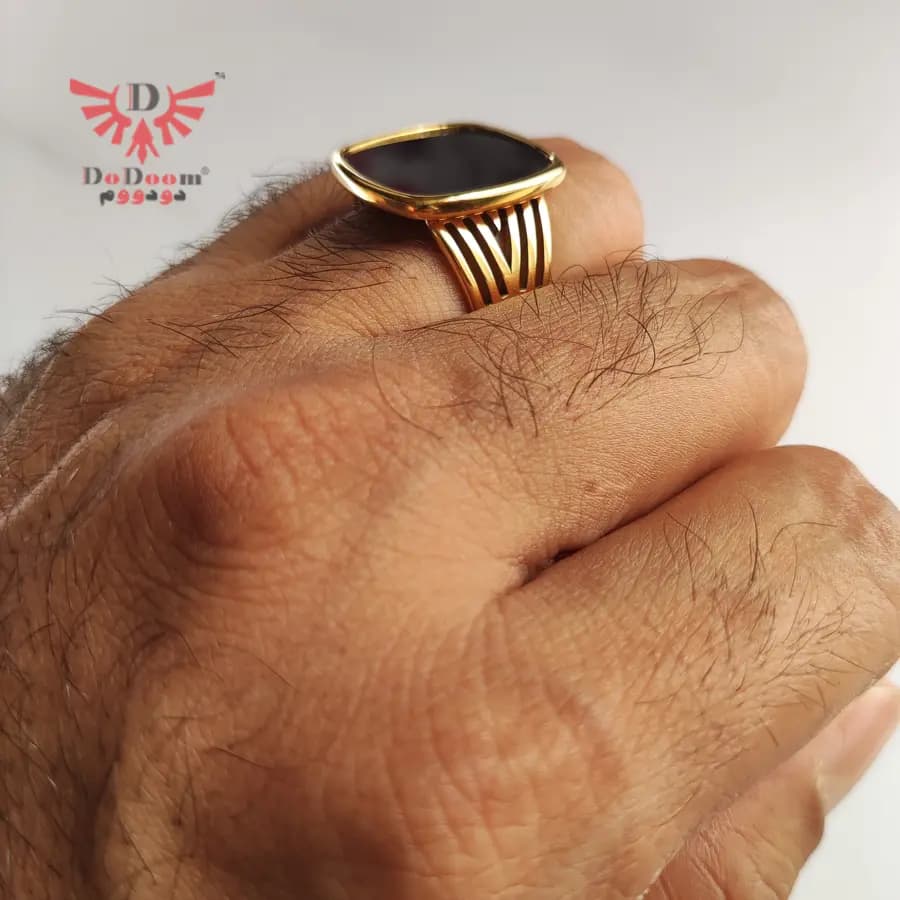 انگشتر استیل مربعی R02 — تصویر ۷