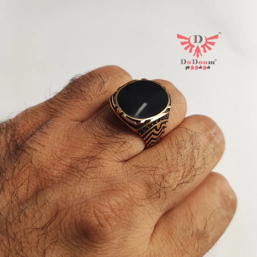 انگشتر مردانه طلاروس R01 — تصویر ۴