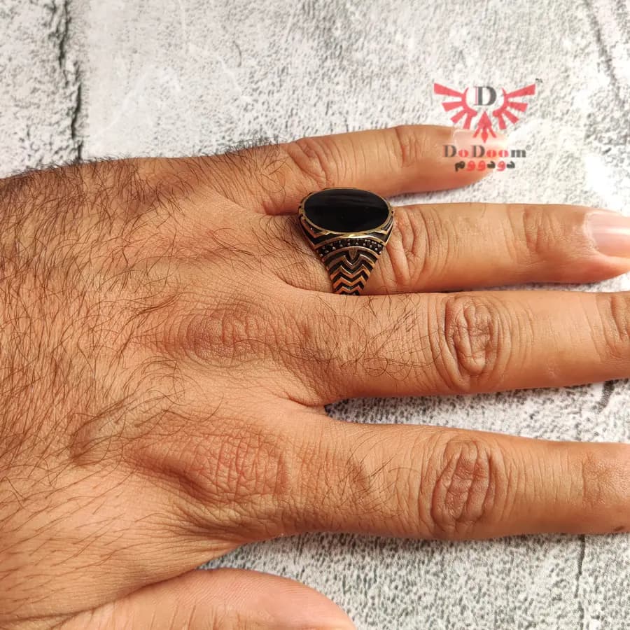 انگشتر مردانه طلاروس R01 — تصویر ۲