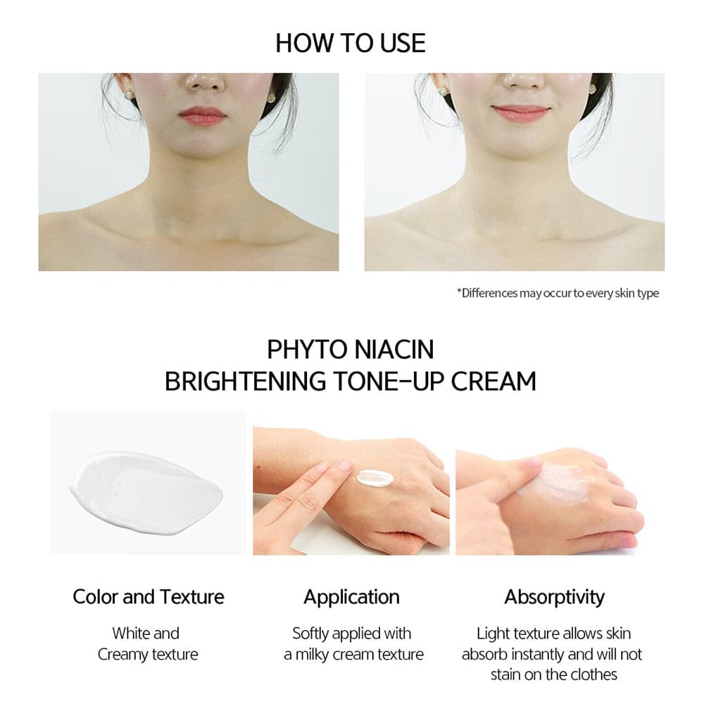 کرم روشن کننده تون آپ فیتو نیاسین نسفیک NACIFIC Phyto Niacin Tone-up Cream 50ml — تصویر ۶