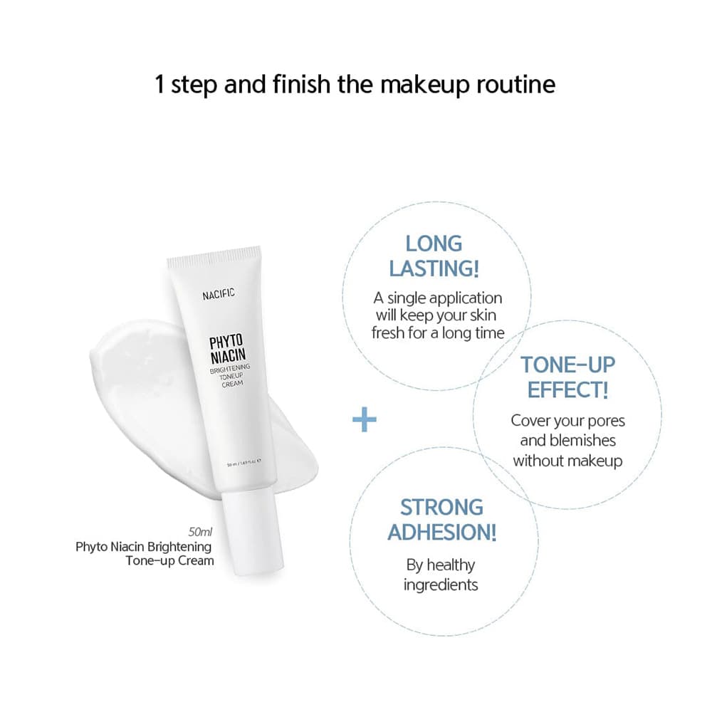 کرم روشن کننده تون آپ فیتو نیاسین نسفیک NACIFIC Phyto Niacin Tone-up Cream 50ml — تصویر ۳