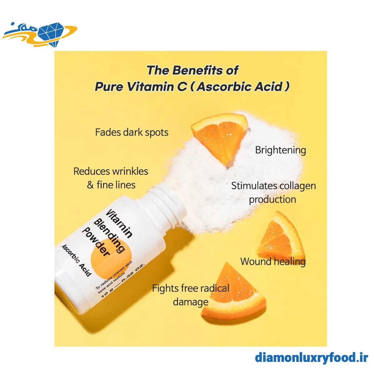 پودر روشن کننده ویتامین سی خالص تیام TIAM Vitamin Blending Powder — تصویر ۱۲