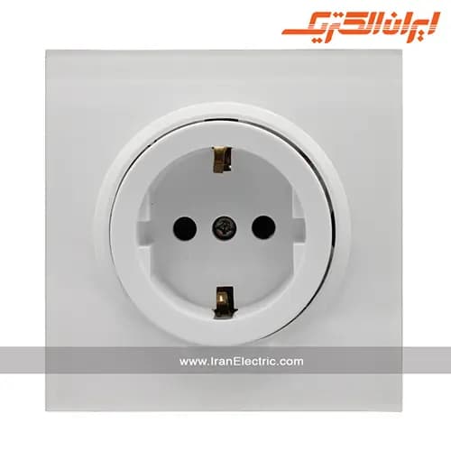 پریز برق ارت سرامیک اسپادانا سفید زه سفید — تصویر ۶