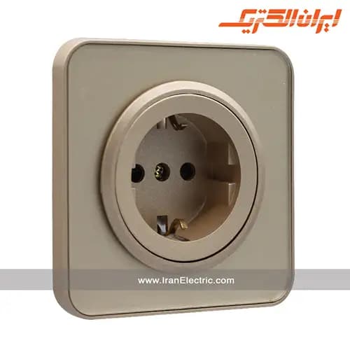 پریز برق ارت سرامیک اسپیناس بژ زه بژ — تصویر ۲