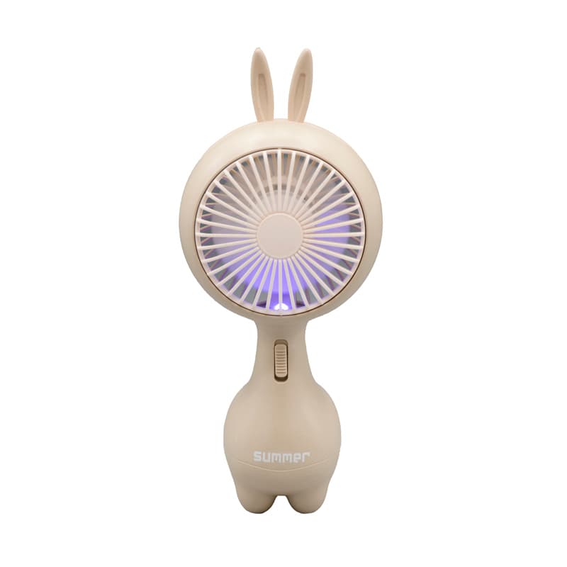 پنکه دستی شارژی مدل Rabbit Fan چراغ دار