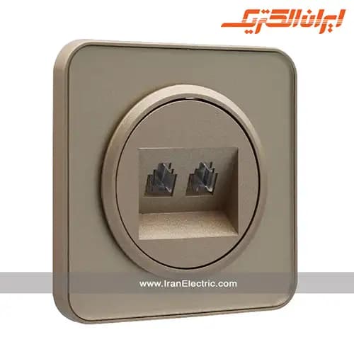 سوکت تلفن دوقلو اسپیناس بژ زه بژ — تصویر ۲