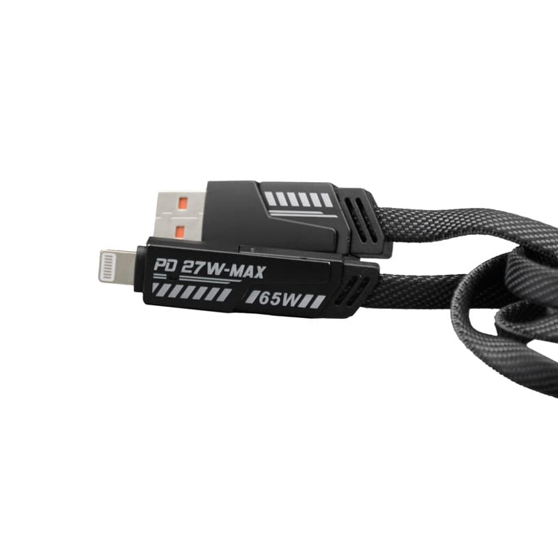 کابل فست تبدیل USB/USB-C به USB-C/لایتنینگ گرین لاین مدل Braided طول 1.2 متر — تصویر ۷