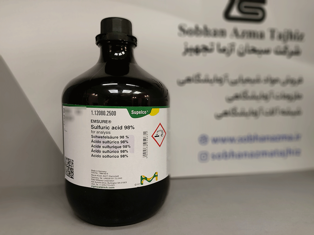 سولفوریک اسید 98% برای آنالیز برند مرک آلمان کد 112080 | 1000 میلی لیتر — تصویر ۸