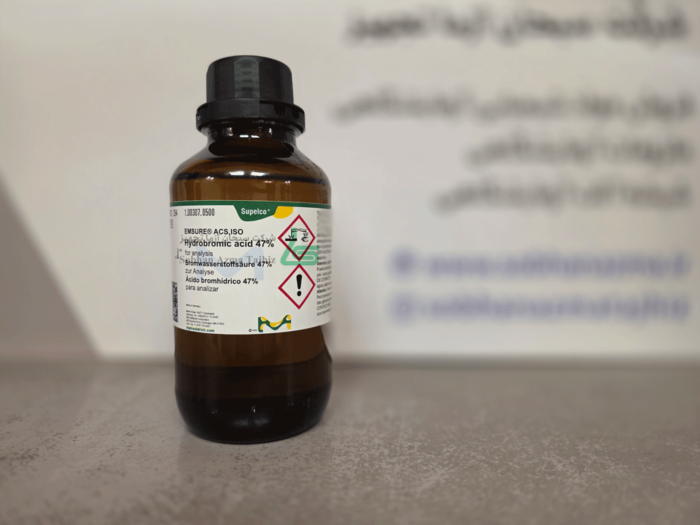 هیدروبرومیک اسید 47% ACS برای آنالیز برند مرک آلمان کد 100307 — تصویر ۷