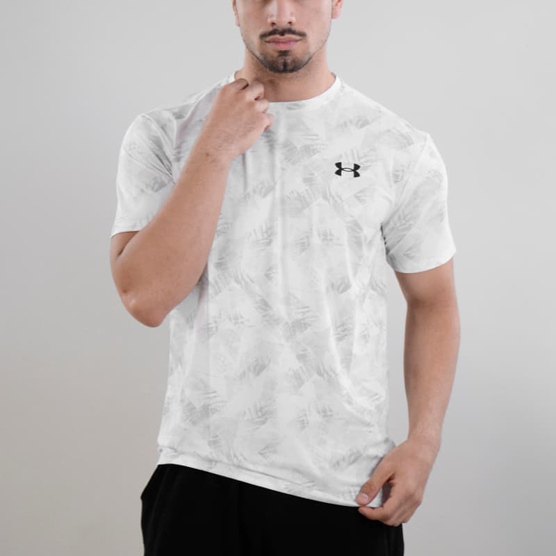 تیشرت ورزشی مردانه آندر آرمور مدل Heat Gear-yc602 سفید — تصویر ۴