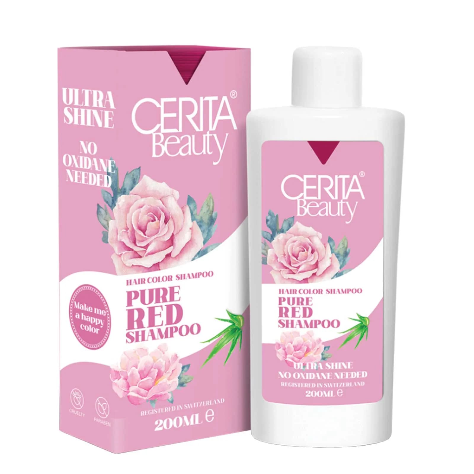 شامپو رنگساژ سریتا مدل Pure Red حجم 200 میلی لیتر