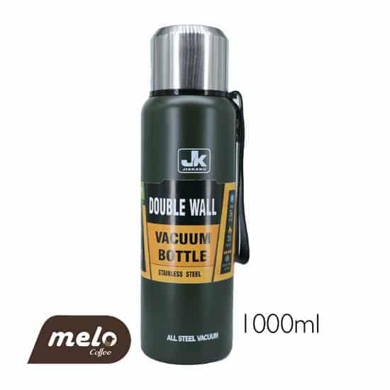 فلاسک دوجداره استیل 1000 میلی لیتر JK ( رنگ سبز) — تصویر ۵