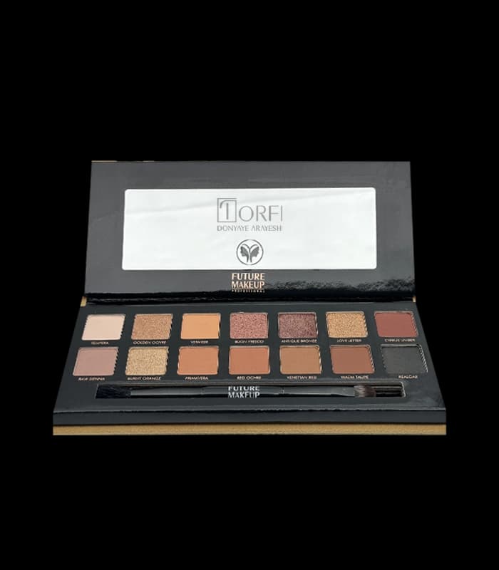 پالت سایه چشم ۱۴ رنگ Soft Touch Future Makeup — تصویر ۱۱