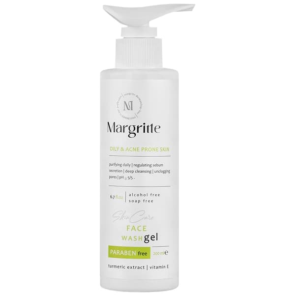 ژل شستشوی صورت چرب و مستعد آکنه مارگریت 200ml — تصویر ۴