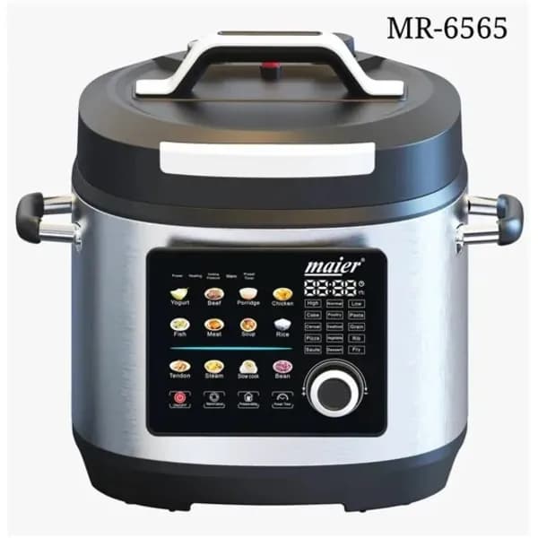 مولتی کوکر مایر مدل MR6565 ظرفیت ۶ لیتر استیل چند کاره