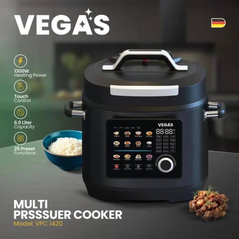 زودپز و پلوپز وگاس مدل VPC1420 | خرید Vegas Multi-Cooker 6L اصل — تصویر ۳