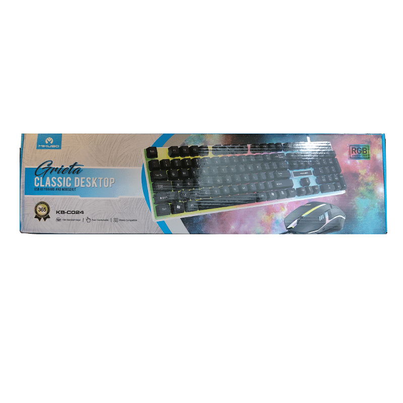 کیبورد و ماوس گیمینگ میکاسو مدل C024 — تصویر ۳
