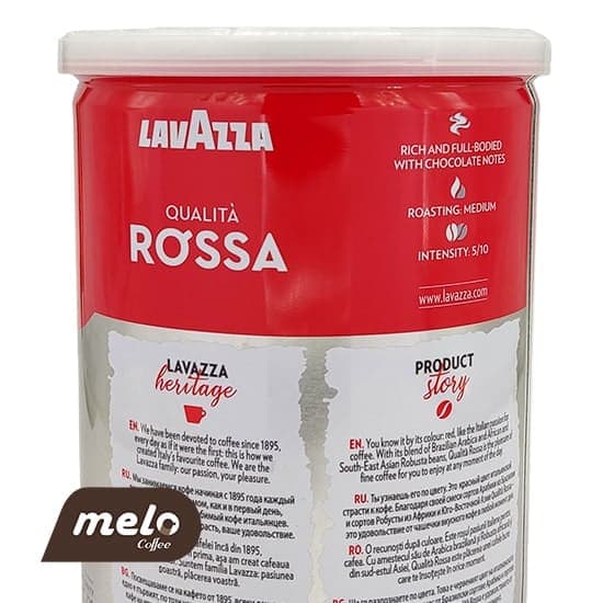 قهوه لاوازا روسا قوطی Qualita Rossa (250 گرمی) — تصویر ۷