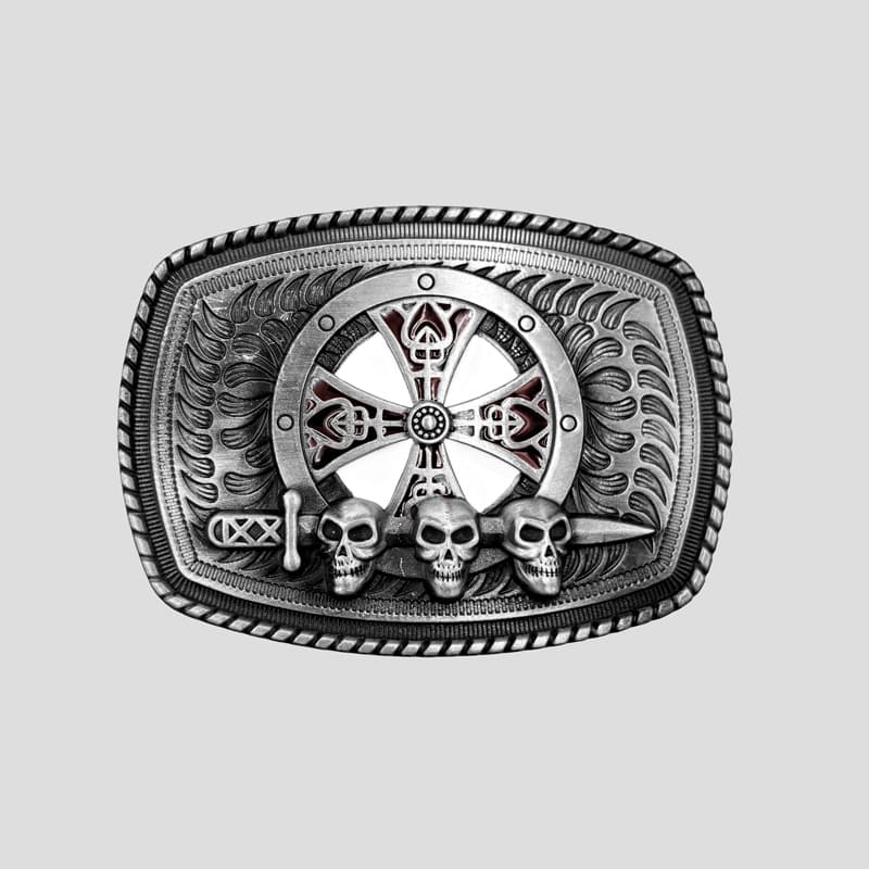 سگک کمربند اسکلتی مدل Iron Cross کد Njd-822d7