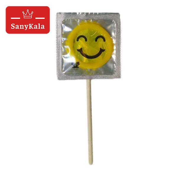 کاندوم چوبی (آب نباتی) ایموجى زرد