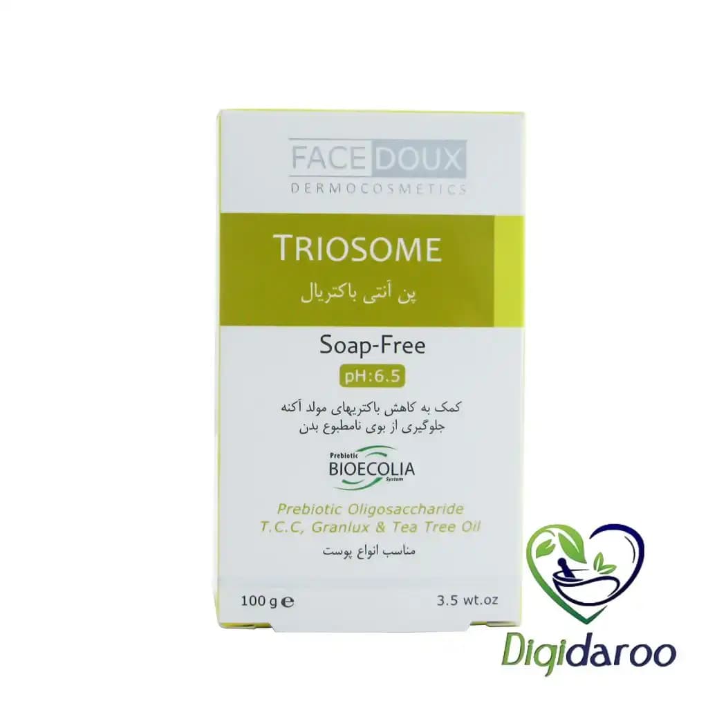 پن آنتی باکتریال تریوزوم (TRIOSOME) فیس دوکس 100 گرمی — تصویر ۳