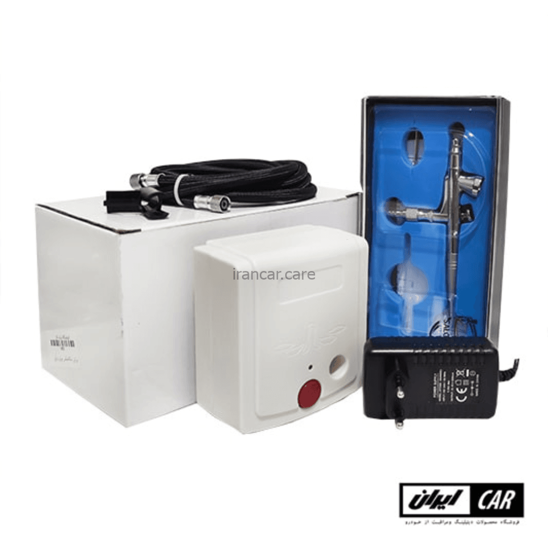 کیت ایربراش و پمپ باد سالکامیکس مدل Salcamix Airbrush kit and air pump