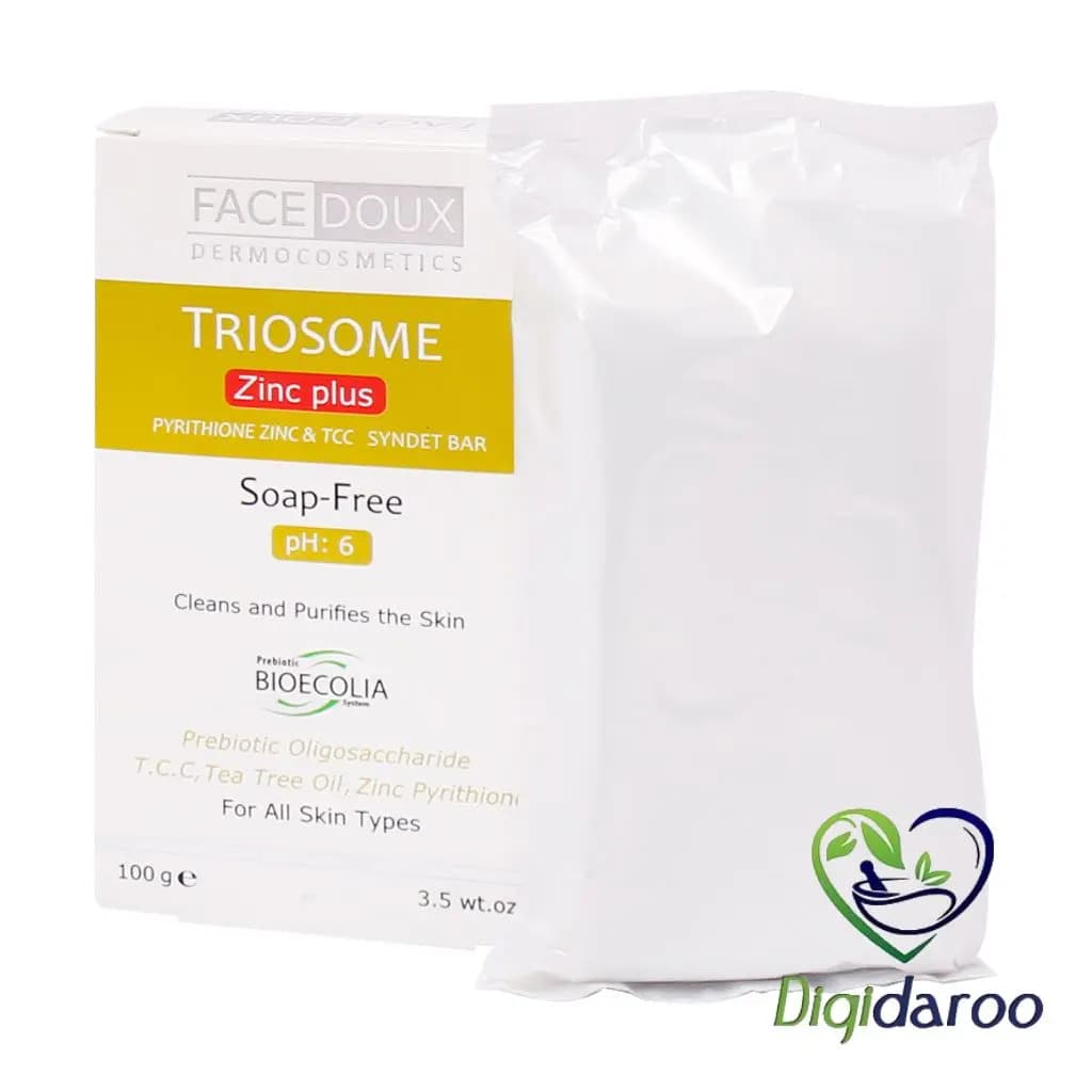 پن آنتی باکتریال تریوزوم زینک پلاس (TRIOSOME Zinc Plus) فیس دوکس 100 گرمی — تصویر ۵