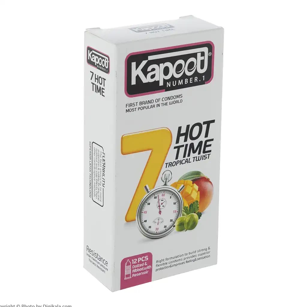 کاندوم کاپوت مدل 7Hot Time بسته 12 عددی — تصویر ۹