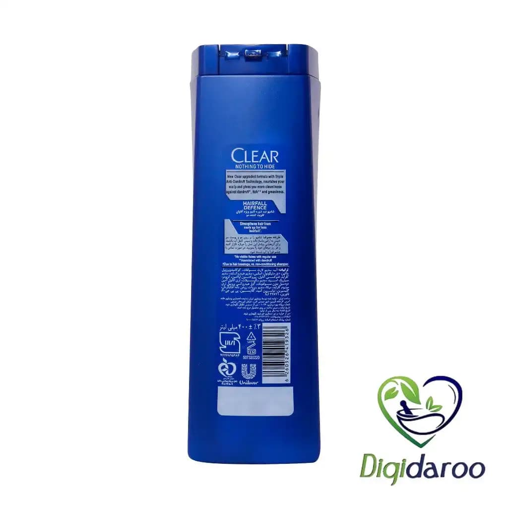 شامپو ضد شوره و تقویت کننده کلیر (HAIRFALL DEFENCE) مردانه 400 میلی لیتری — تصویر ۳