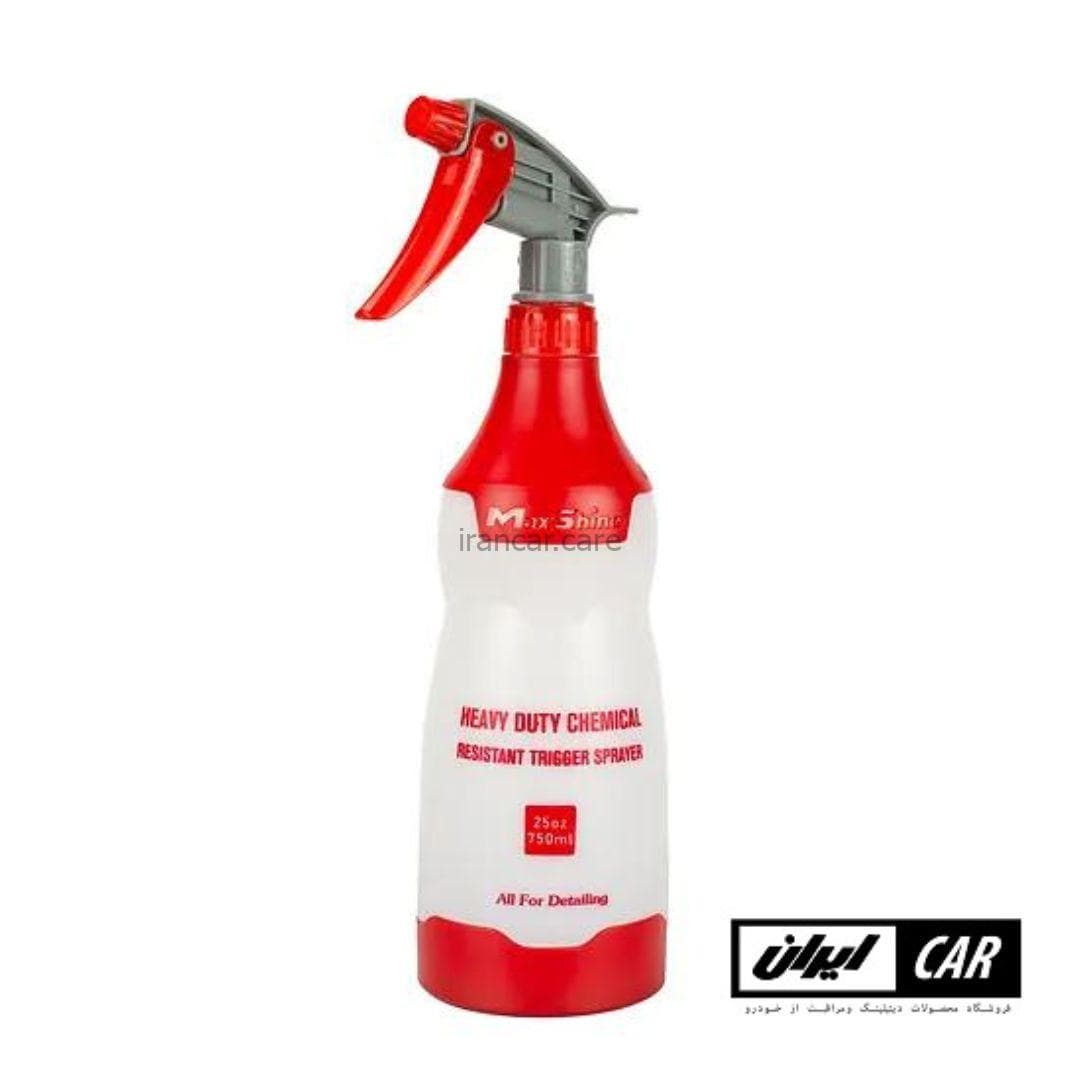 بطری اسپری مواد پاش دیتیلینگ مکس شاین مدل MaxShine Heavy Duty Spray Bottle Red