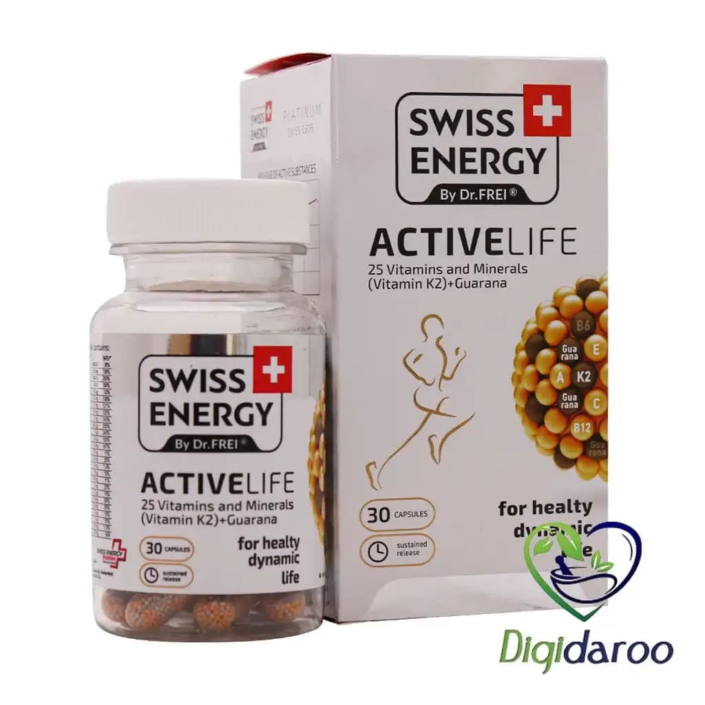 کپسول اکتیو لایف (Active Life) سوییس انرژی 30 عددی — تصویر ۲