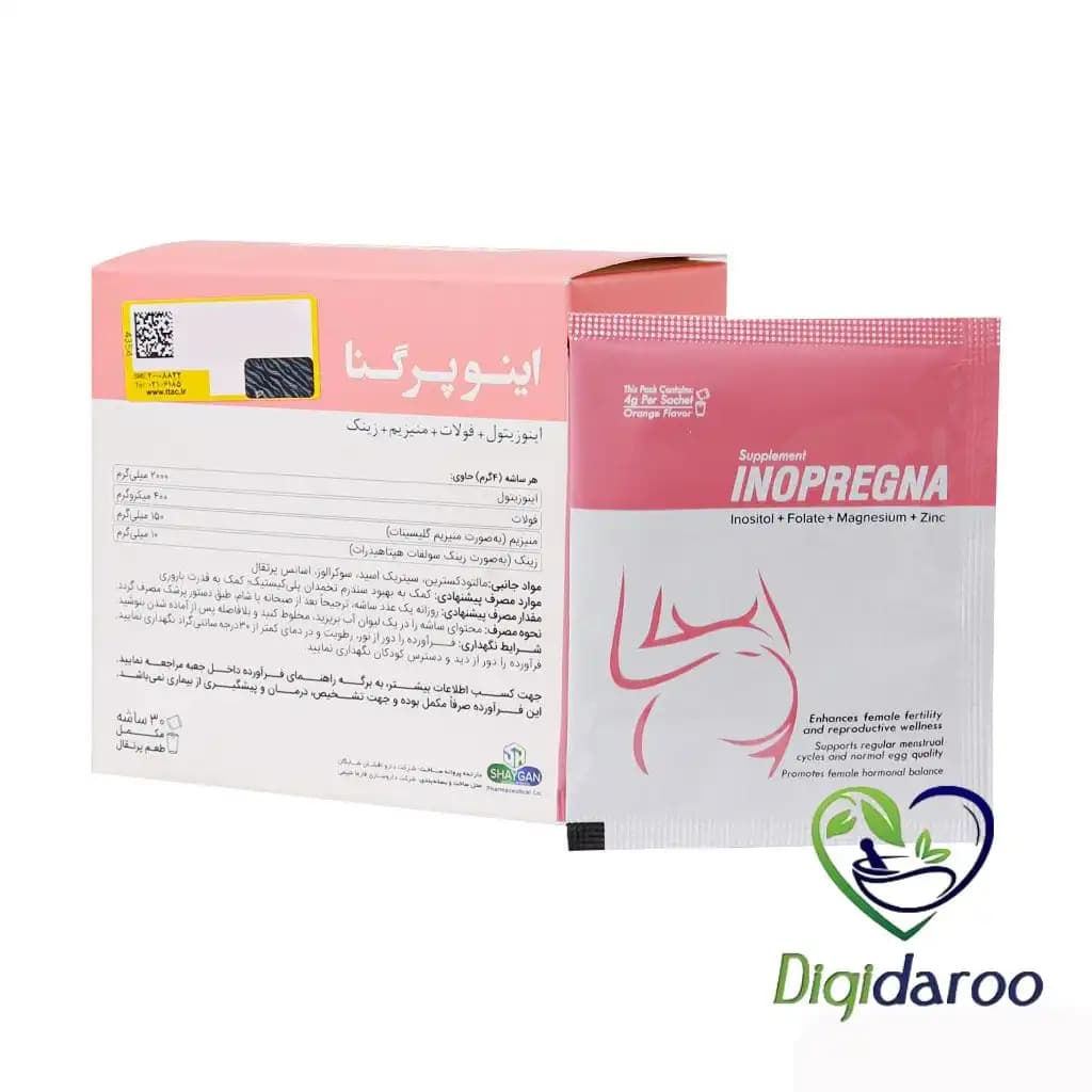 ساشه اینوپرگنا دارو افشان شایگان 30 عددی — تصویر ۷