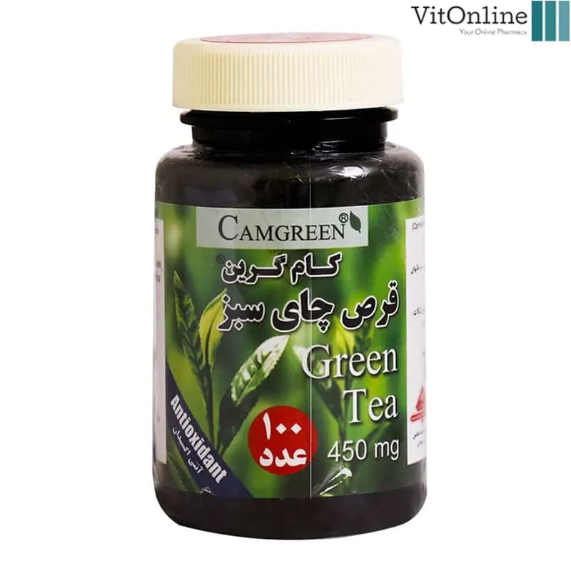 قرص چای سبز کام گرین 100 عددی — تصویر ۳