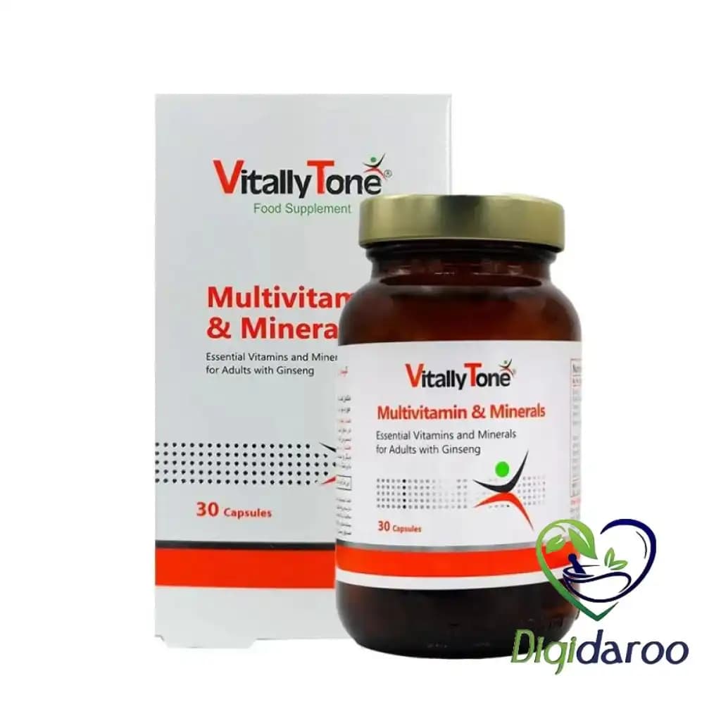 کپسول ژلاتینی نرم مولتی ویتامین و مینرال ویتالی تون 30 عددی